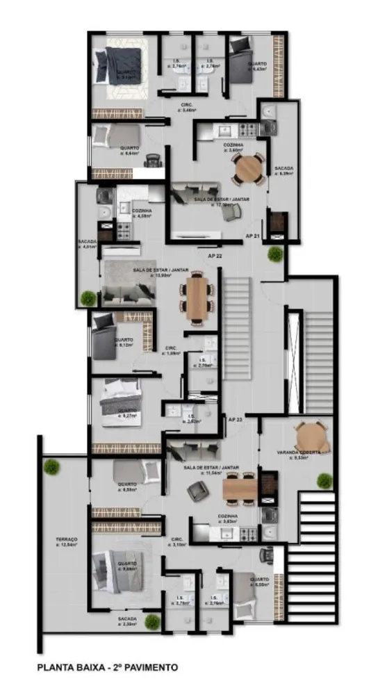Apartamento, 3 quartos, 63 m² - Foto 14