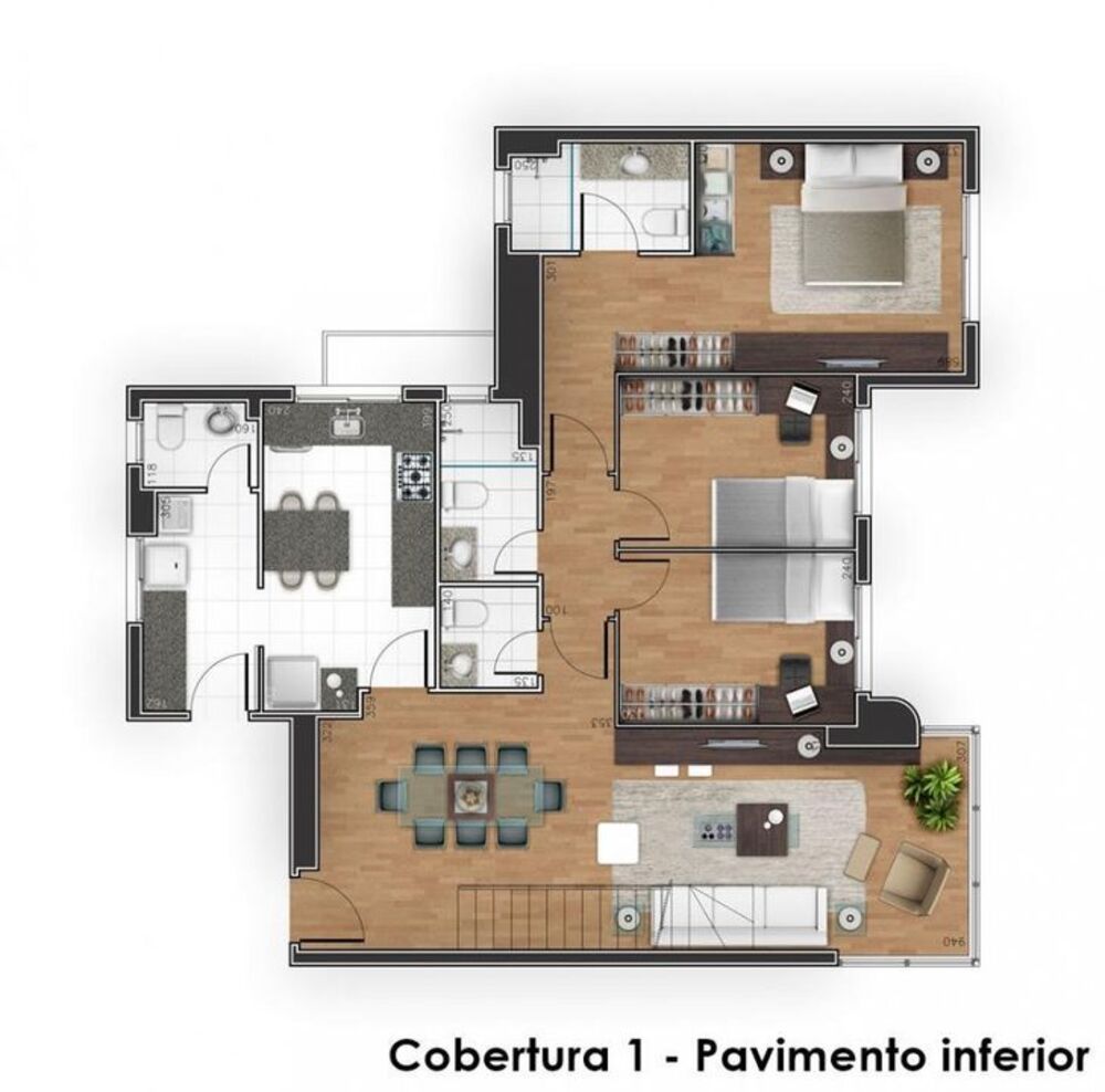 Cobertura, 3 quartos, 173 m² - Foto 15
