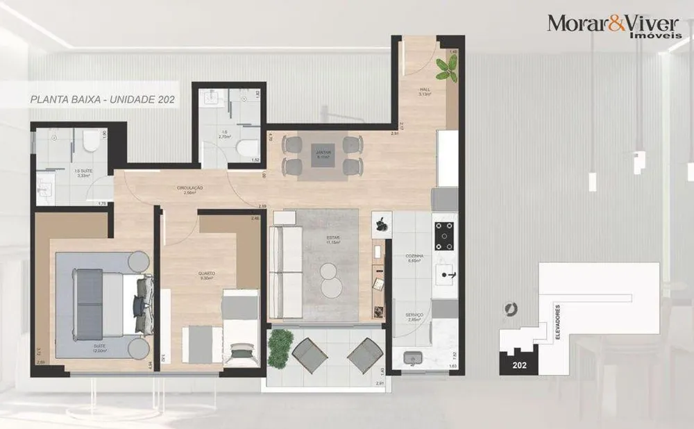 Cobertura, 3 quartos, 130 m² - Foto 9