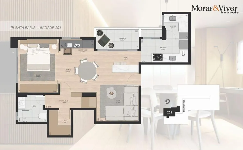 Cobertura, 3 quartos, 130 m² - Foto 1