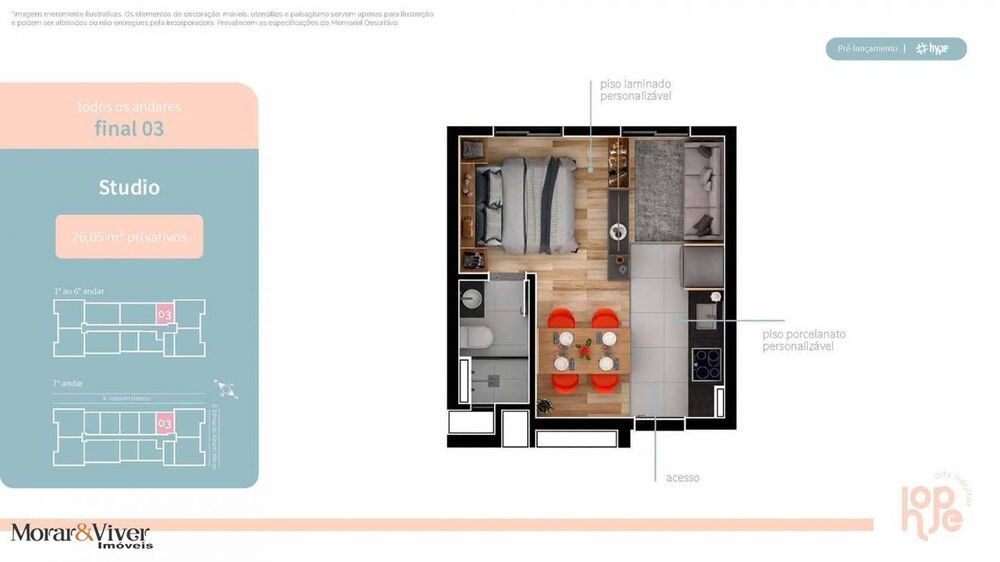 Apartamento à venda com 2 quartos, 52m² - Foto 10