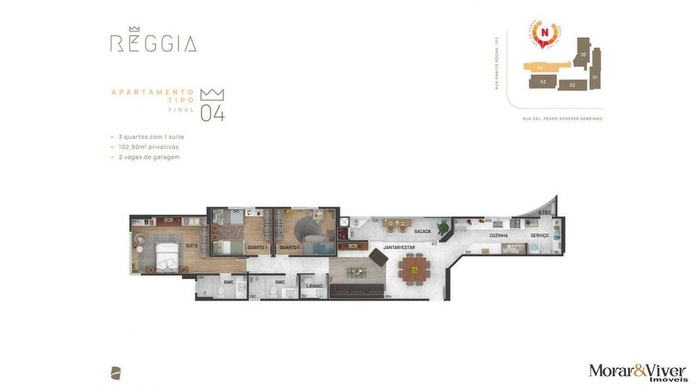 Apartamento, 3 quartos, 103 m² - Foto 7