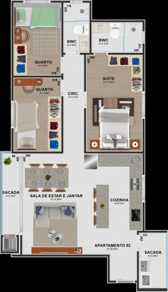 Apartamento, 3 quartos, 79 m² - Foto 13