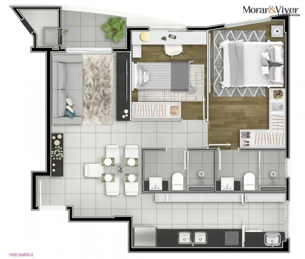 Apartamento, 2 quartos, 59 m² - Foto 6