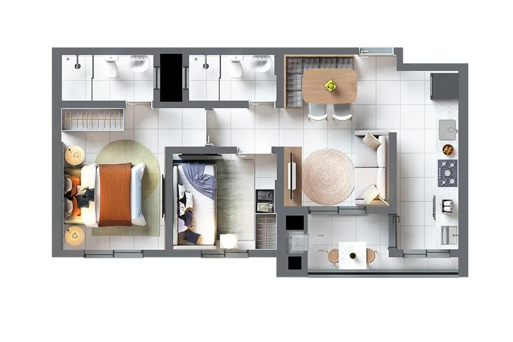 Apartamento, 2 quartos, 55 m² - Foto 7