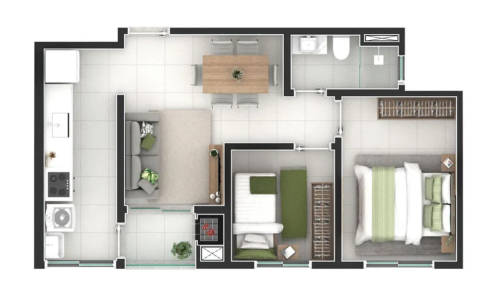 Apartamento, 2 quartos, 46 m² - Foto 12