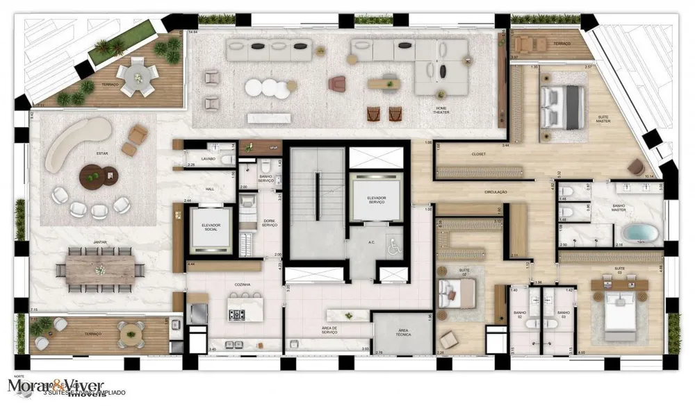 Apartamento, 3 quartos, 209 m² - Foto 11