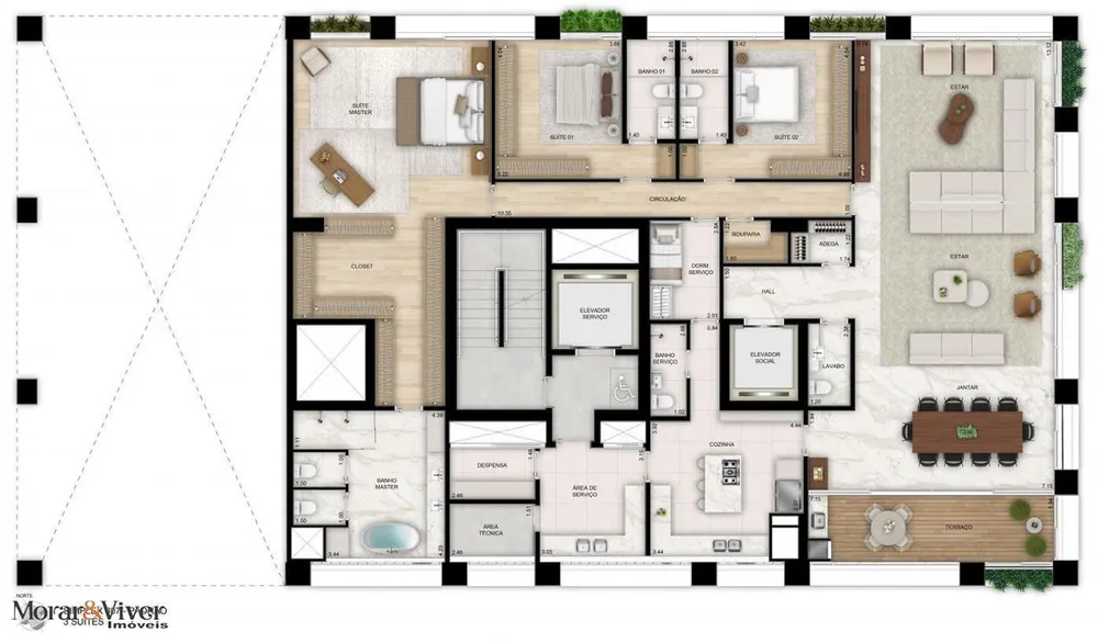 Apartamento, 3 quartos, 209 m² - Foto 8