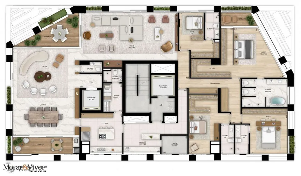 Apartamento, 3 quartos, 209 m² - Foto 6