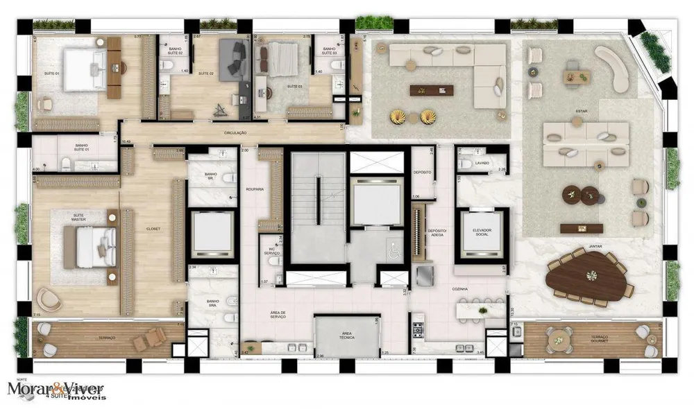 Apartamento, 3 quartos, 209 m² - Foto 12