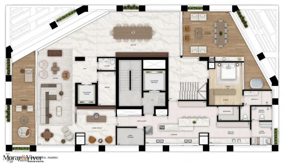 Apartamento, 3 quartos, 209 m² - Foto 5