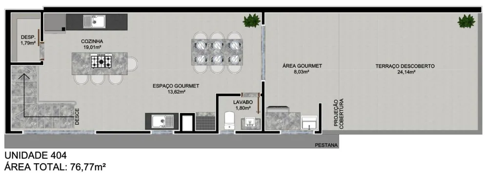 Apartamento, 3 quartos, 79 m² - Foto 13
