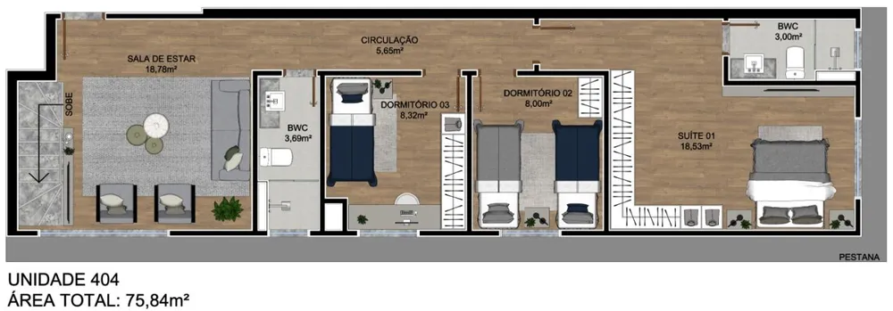 Apartamento, 3 quartos, 79 m² - Foto 15