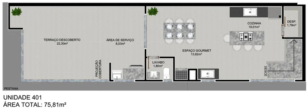 Apartamento, 3 quartos, 79 m² - Foto 10
