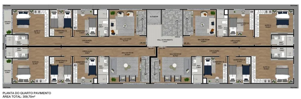 Apartamento, 3 quartos, 79 m² - Foto 7