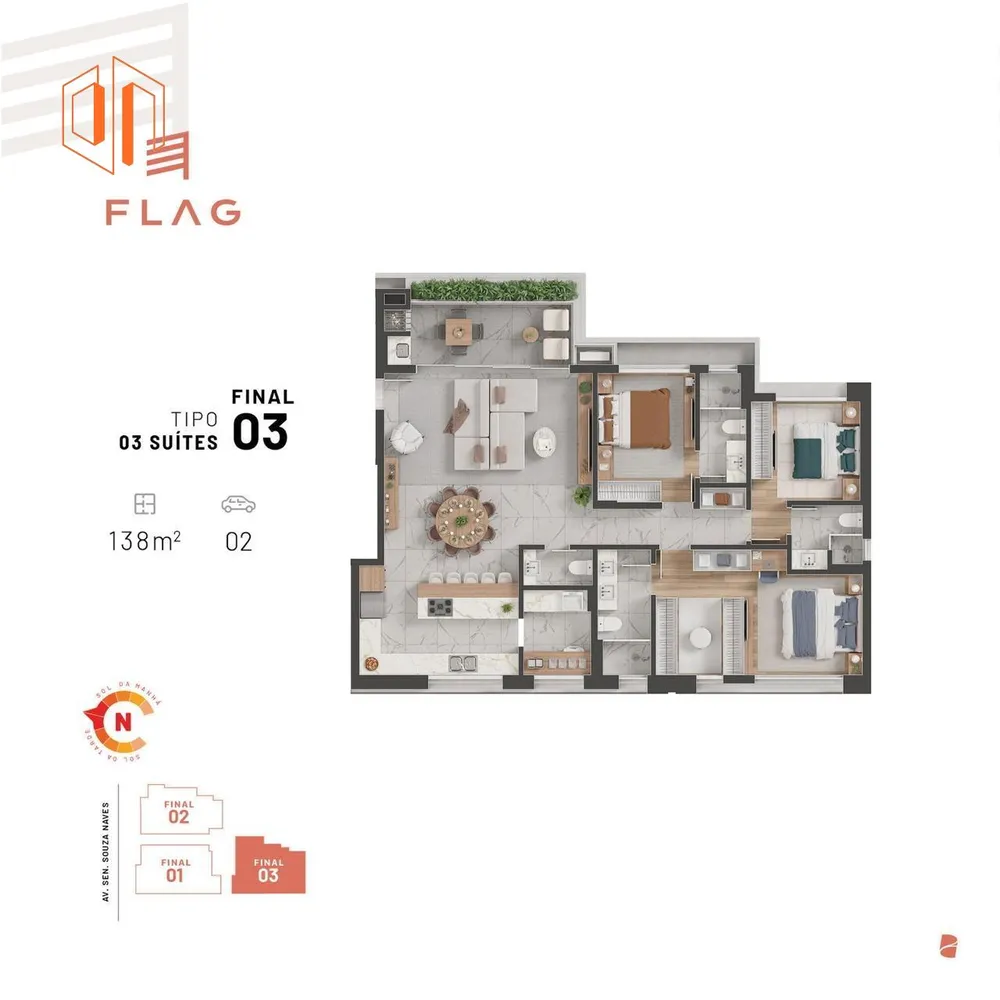 Apartamento, 3 quartos, 130 m² - Foto 8