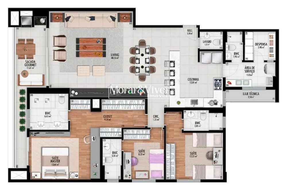Apartamento, 3 quartos, 161 m² - Foto 6