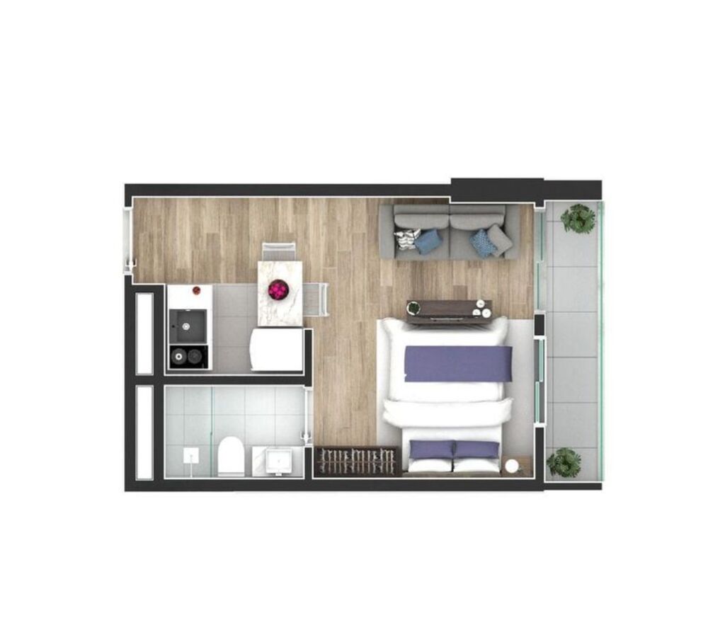 Apartamento, 1 quarto, 35 m² - Foto 7