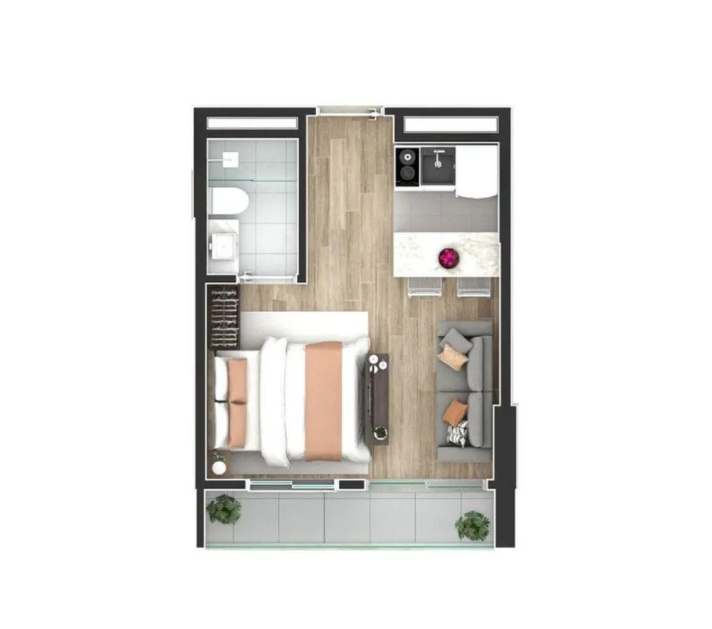Apartamento, 1 quarto, 35 m² - Foto 10
