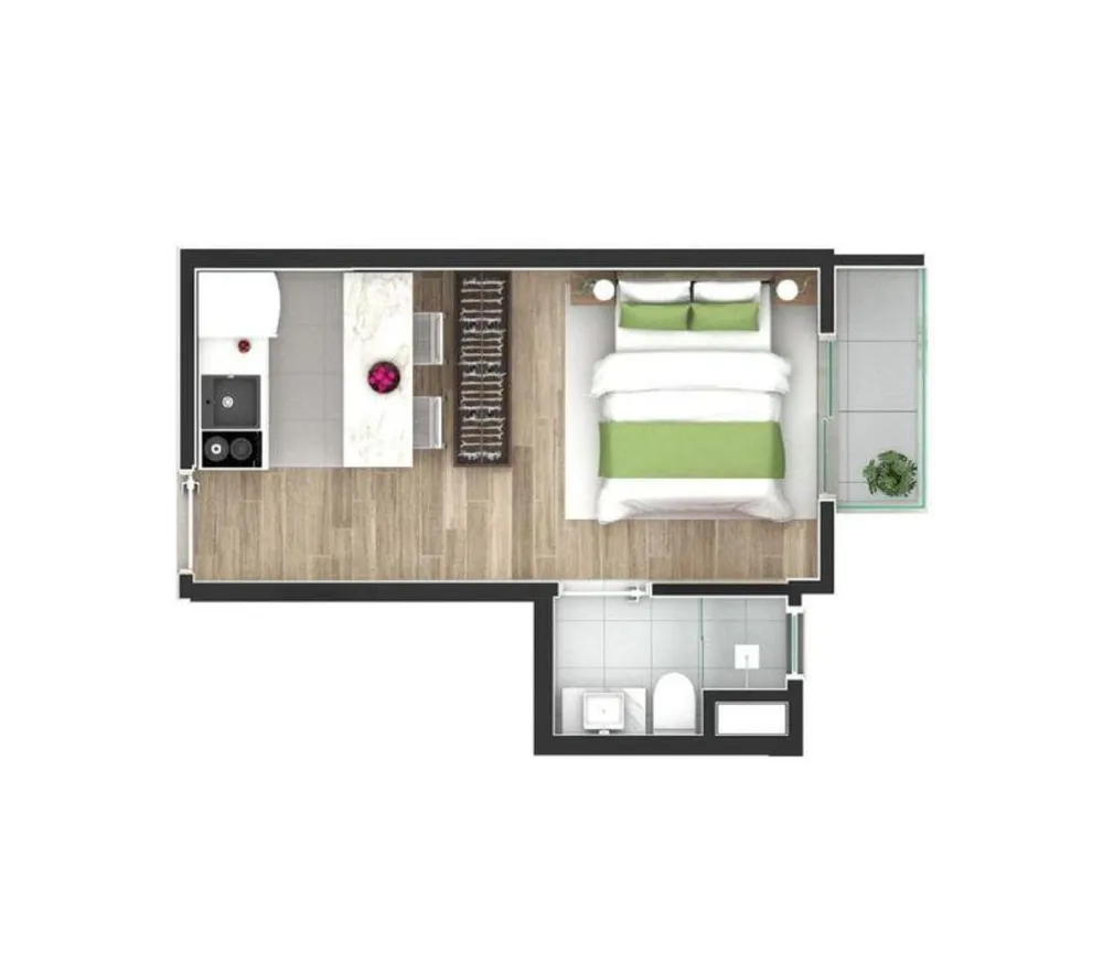 Apartamento, 1 quarto, 35 m² - Foto 9