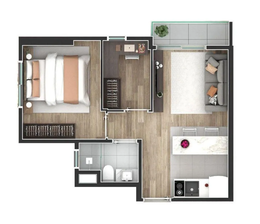 Apartamento, 1 quarto, 35 m² - Foto 19
