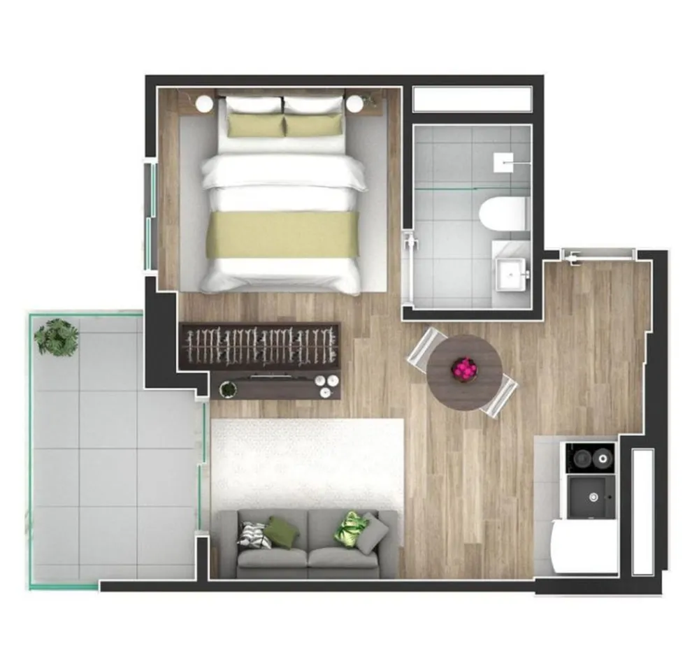 Apartamento, 1 quarto, 35 m² - Foto 22