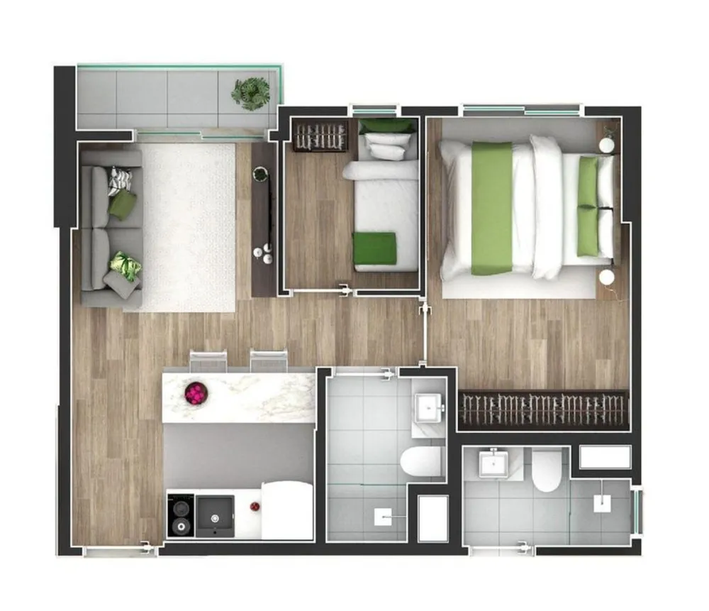 Apartamento, 1 quarto, 35 m² - Foto 16