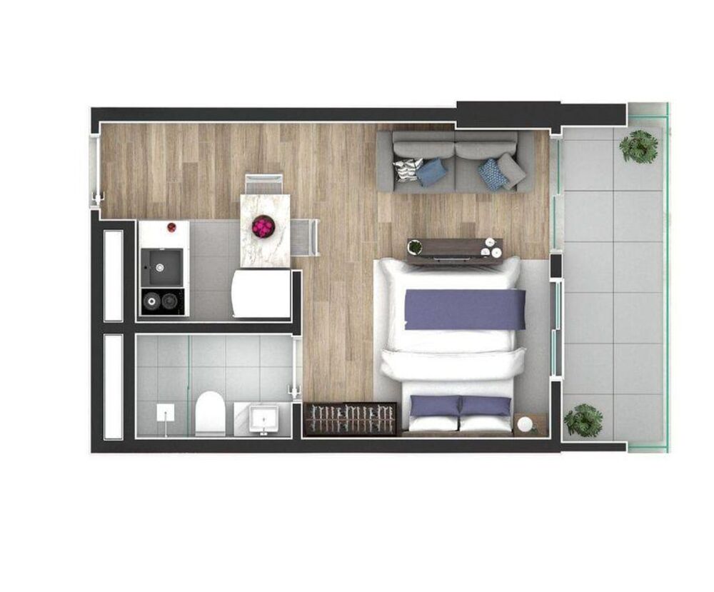 Apartamento, 1 quarto, 35 m² - Foto 9