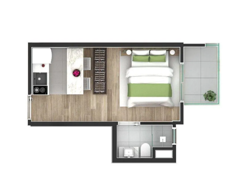 Apartamento, 1 quarto, 35 m² - Foto 17