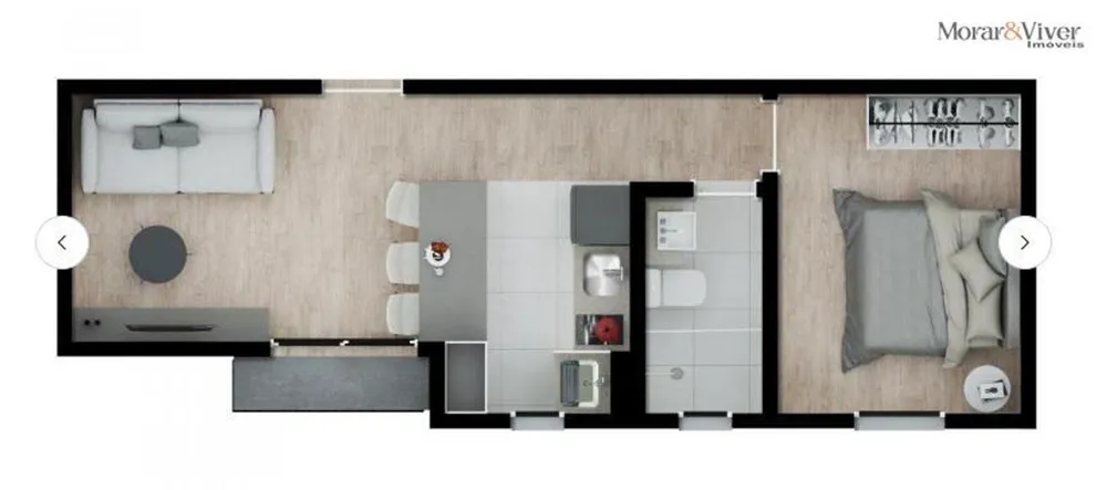Apartamento, 1 quarto, 37 m² - Foto 7