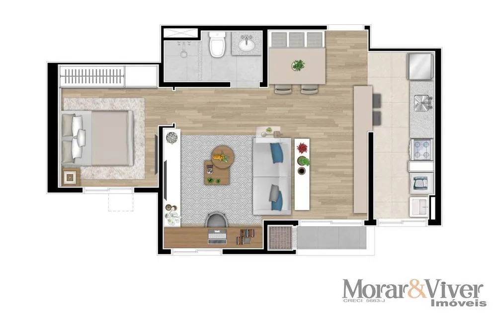 Apartamento, 2 quartos, 44 m² - Foto 7