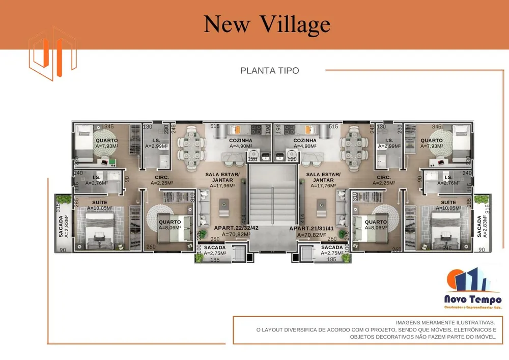 Apartamento, 3 quartos, 71 m² - Foto 8