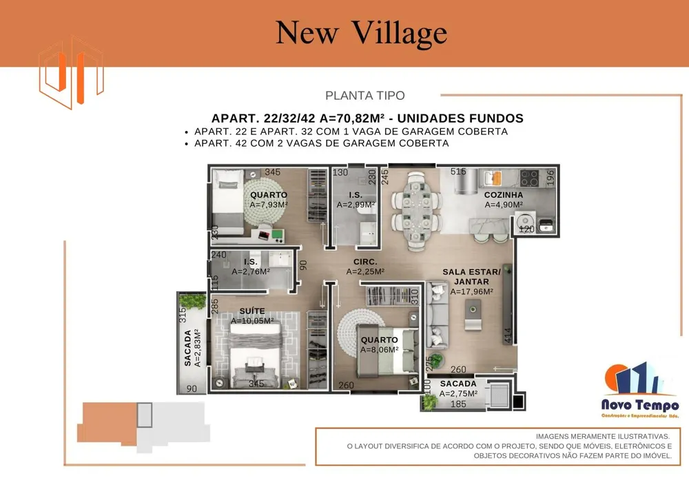 Apartamento, 3 quartos, 71 m² - Foto 10