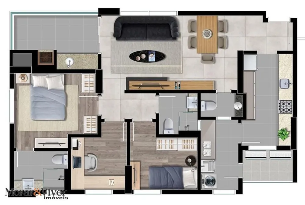 Apartamento, 3 quartos, 96 m² - Foto 9