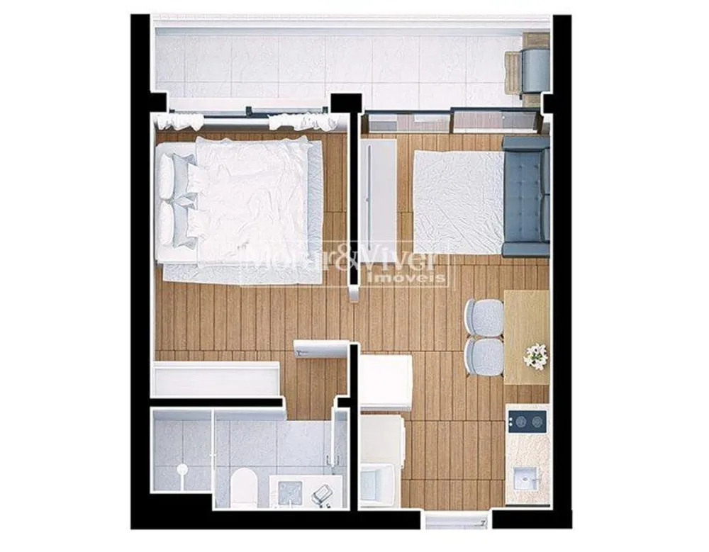 Apartamento, 1 quarto, 29 m² - Foto 13