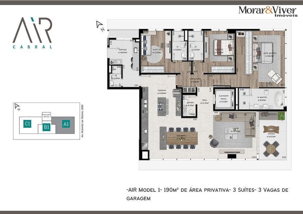 Apartamento, 3 quartos, 190 m² - Foto 4