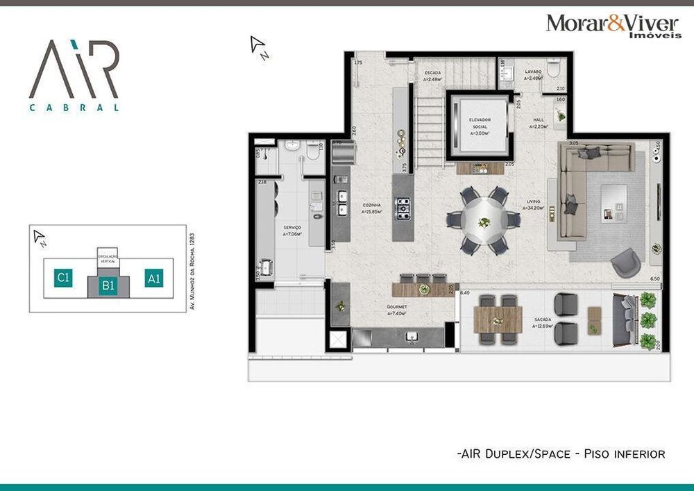 Apartamento, 3 quartos, 190 m² - Foto 2
