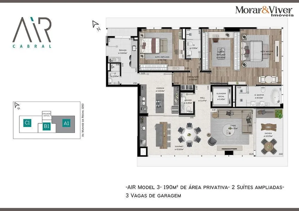 Apartamento, 3 quartos, 190 m² - Foto 19