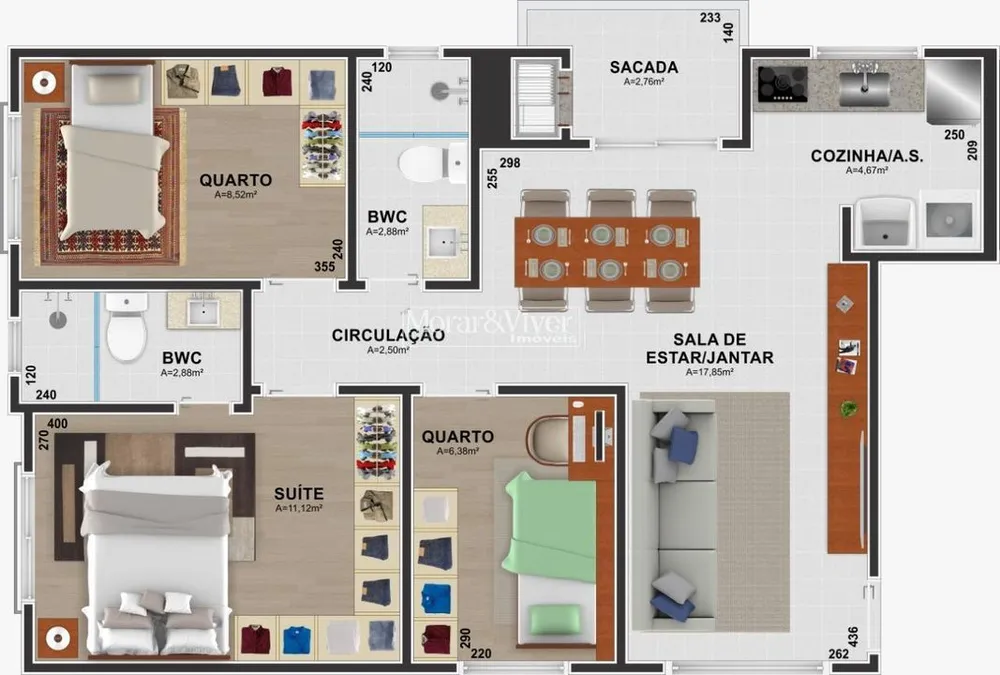 Apartamento, 3 quartos, 63 m² - Foto 16
