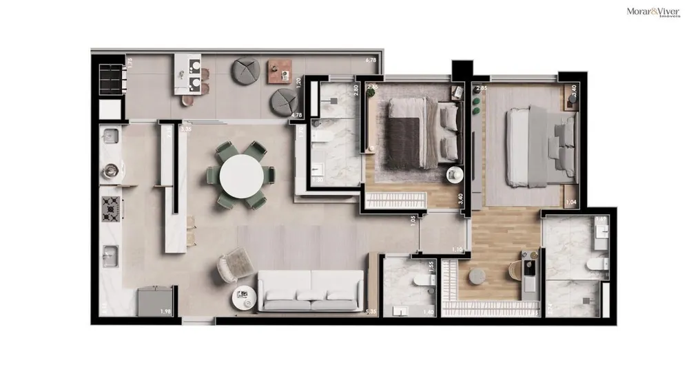 Cobertura, 3 quartos, 173 m² - Foto 12