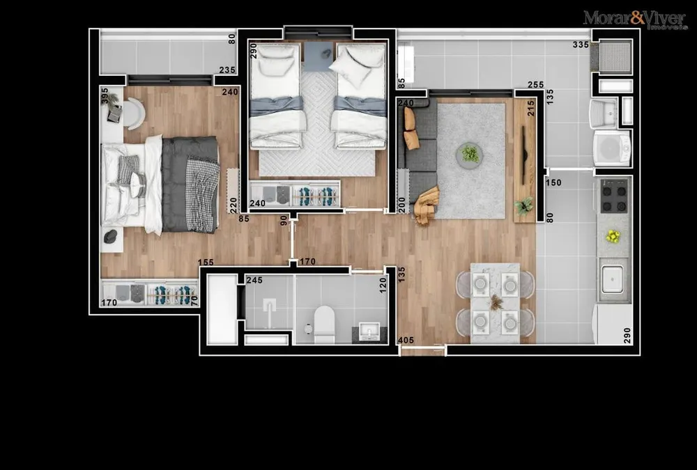 Apartamento, 2 quartos, 57 m² - Foto 11