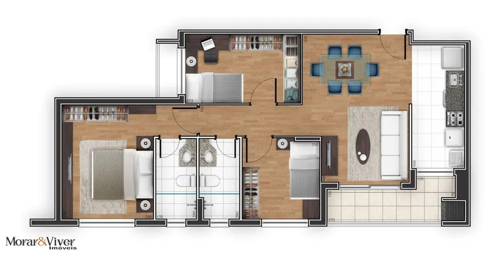 Cobertura, 3 quartos, 132 m² - Foto 18