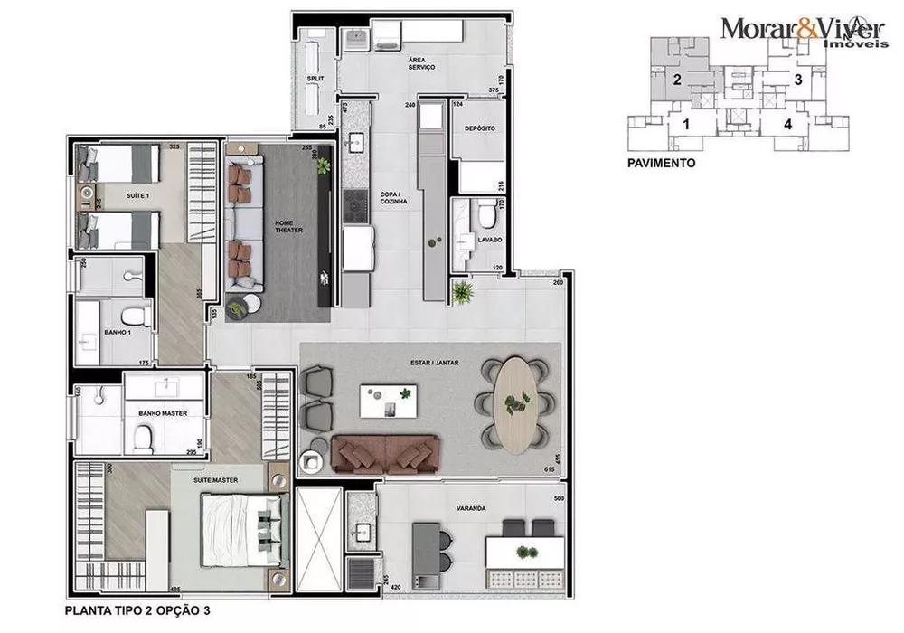 Apartamento à venda com 3 quartos, 131m² - Foto 4