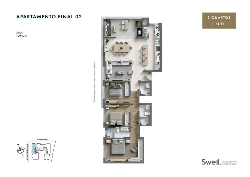 Apartamento, 3 quartos, 114 m² - Foto 7