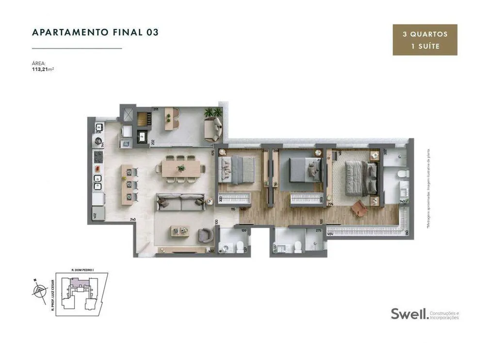 Apartamento, 3 quartos, 114 m² - Foto 9