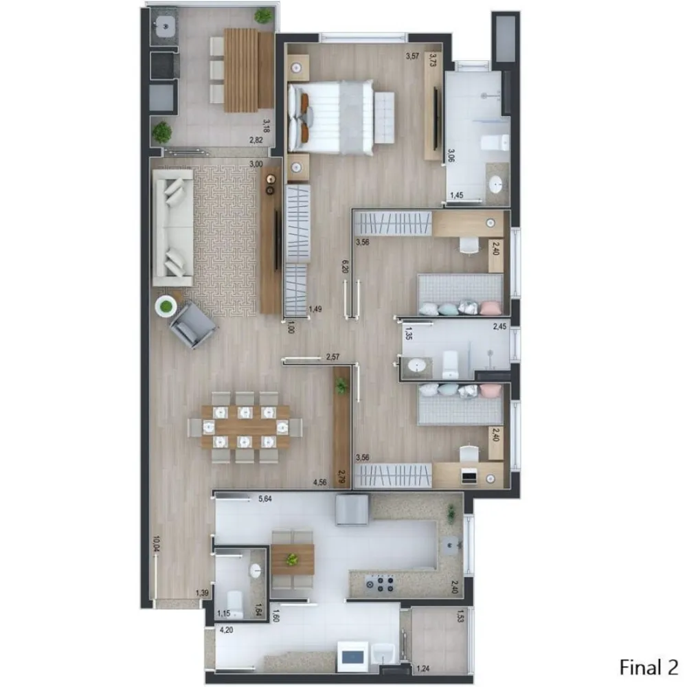 Apartamento, 3 quartos, 119 m² - Foto 12