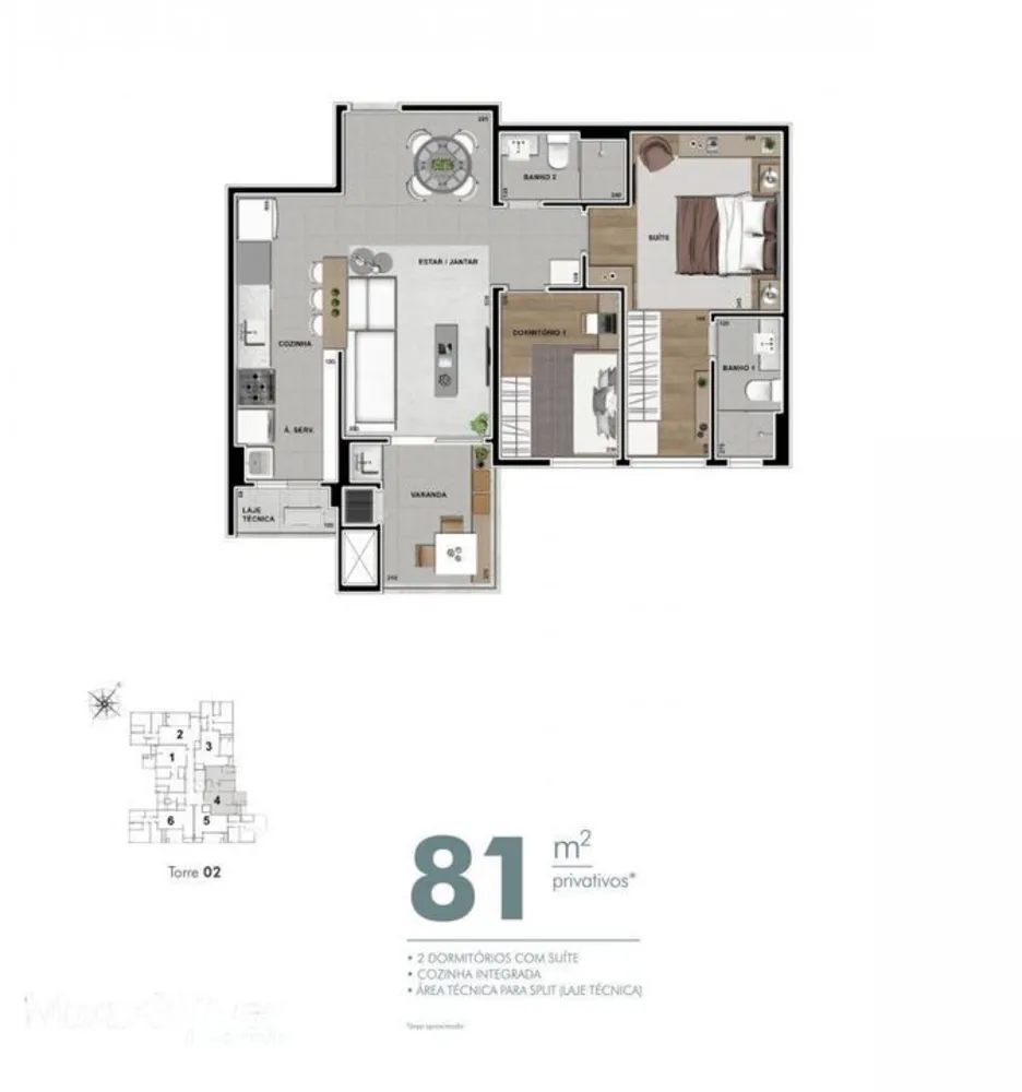 Apartamento, 3 quartos, 96 m² - Foto 11