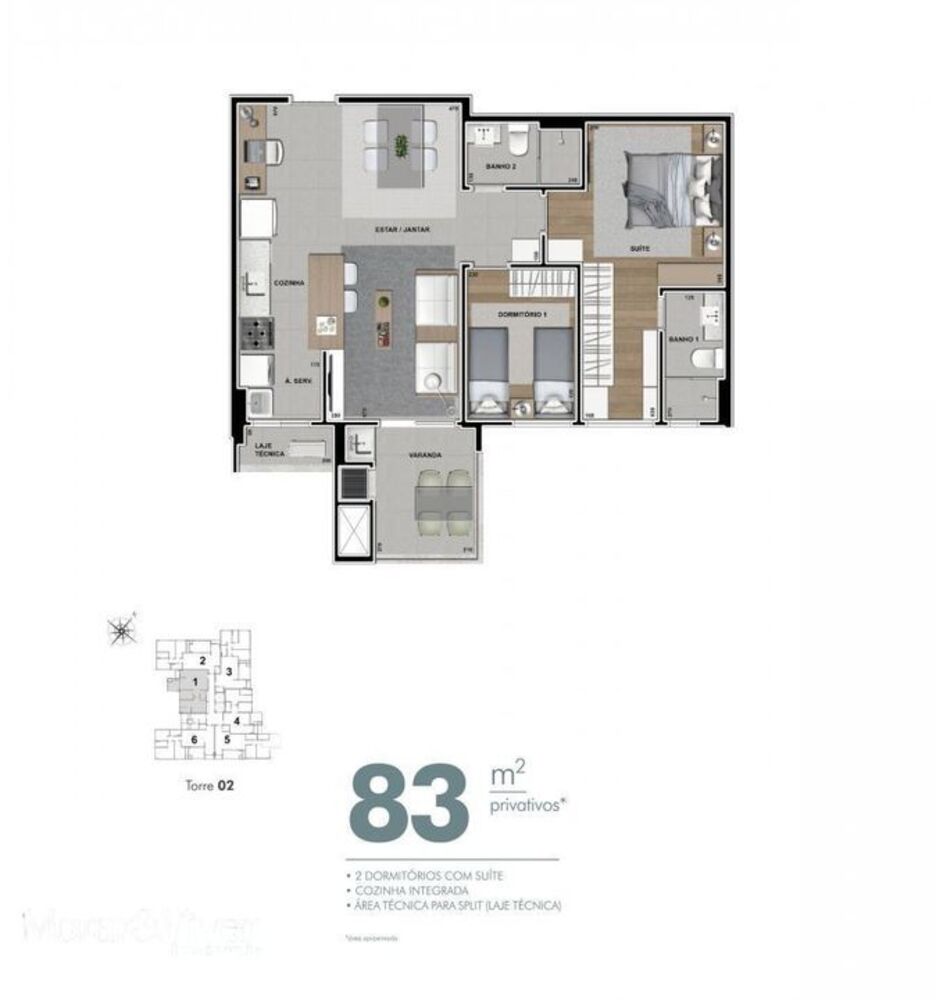 Apartamento, 3 quartos, 96 m² - Foto 12