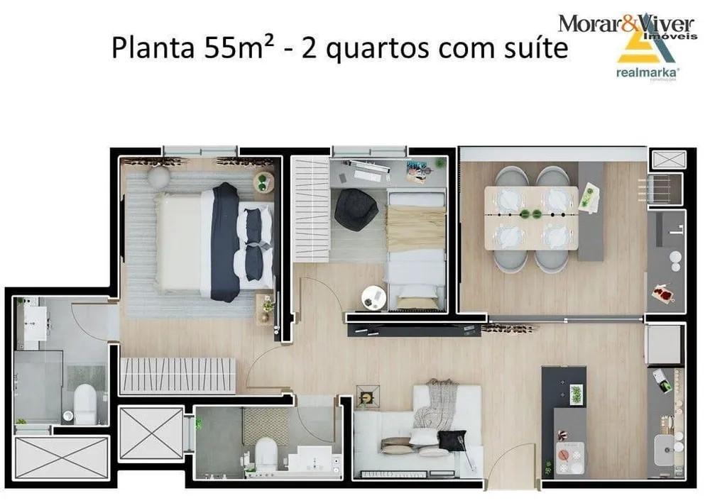 Apartamento, 2 quartos, 51 m² - Foto 9