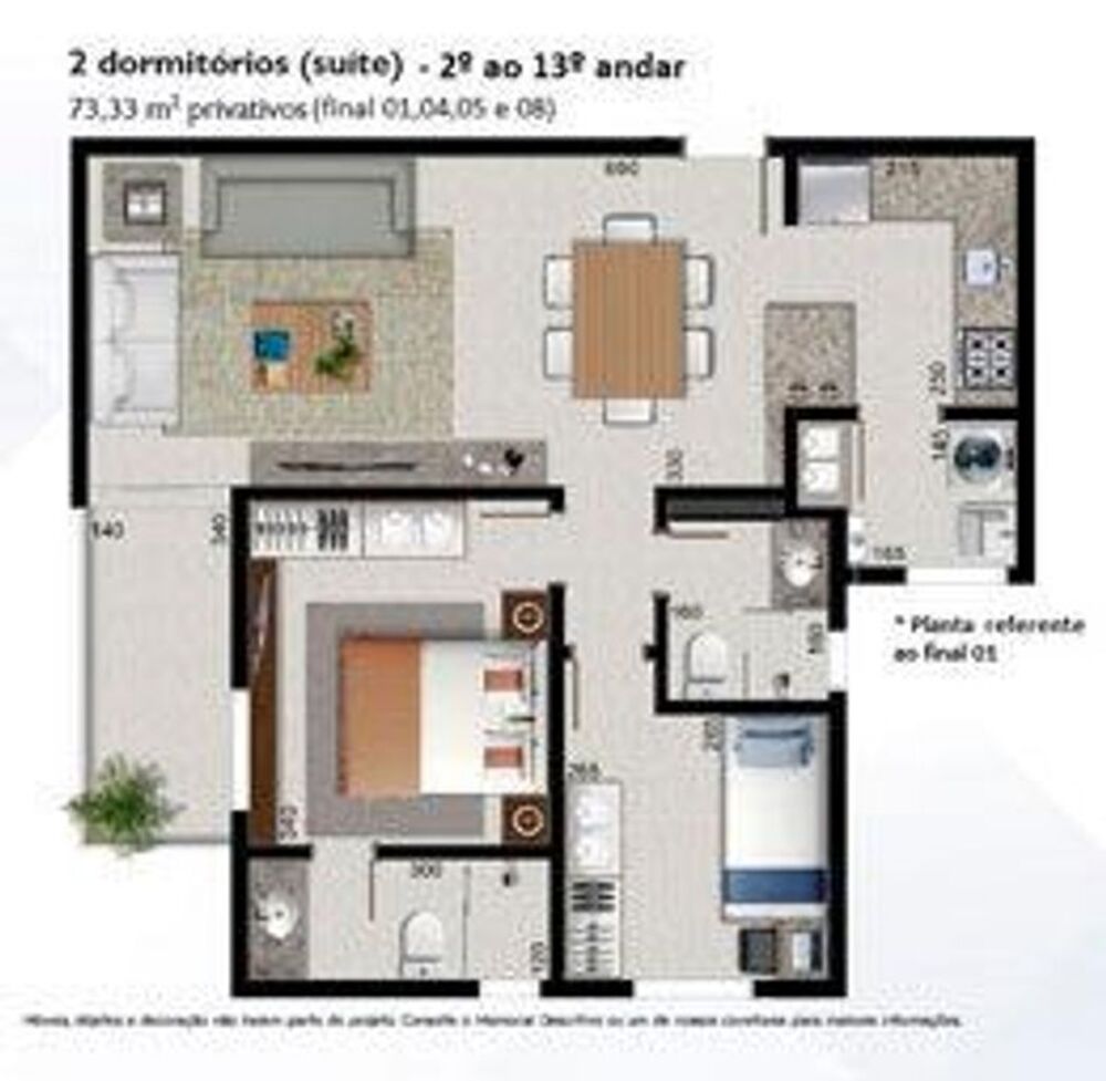 Apartamento, 2 quartos, 68 m² - Foto 3